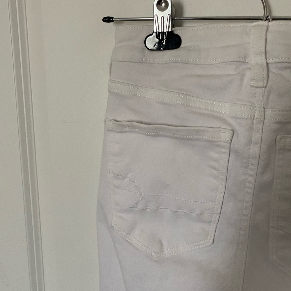 White Ripped Skinny Jeans - Picture 3 of 5